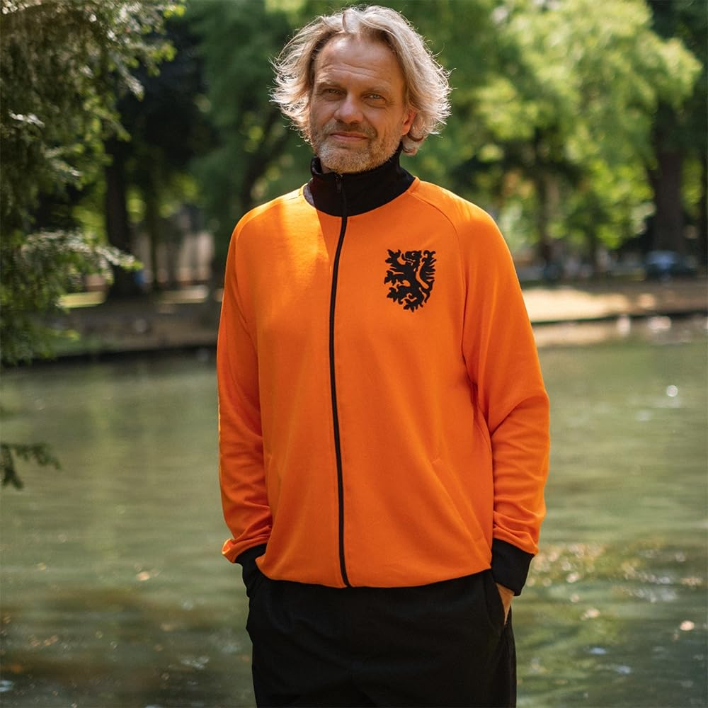 COPA - Olanda World Cup 1978 - Giacca da Calcio Retrò - Uomo - XS - Arancione