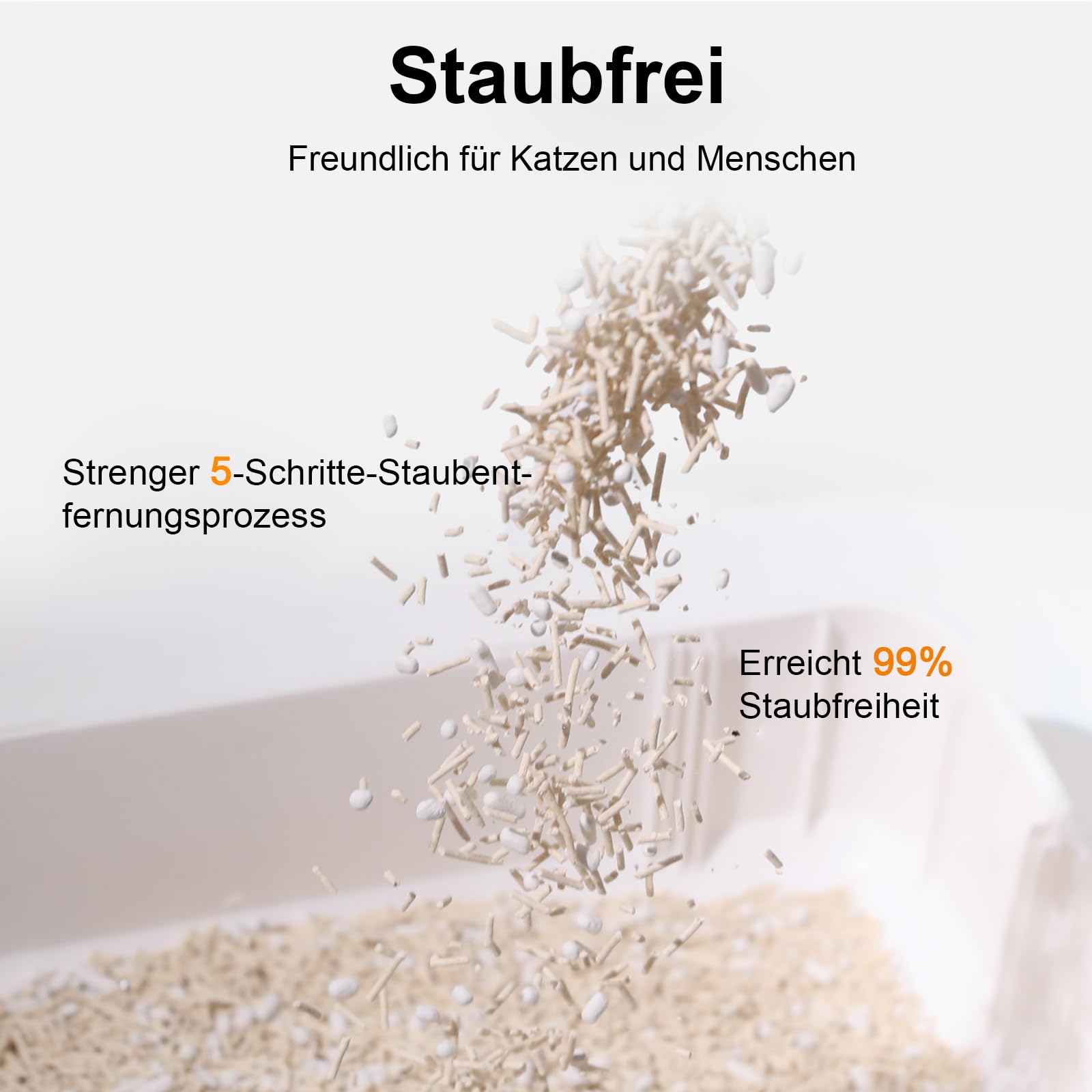 FUKUMARU Tofu Katzenstreu 10.8kg, schnell klumpendes Katzenstreu mit super saugfähigem Material, sofort absorbierend, staubfreies, geringe Spurenbildung, spült in der Toilette，Geruchskontrolle
