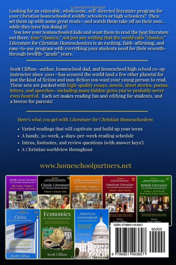 World Literature for Christian Homeschoolers, Volume 2: Stories, Essays, and Speeches of the World - Image 2