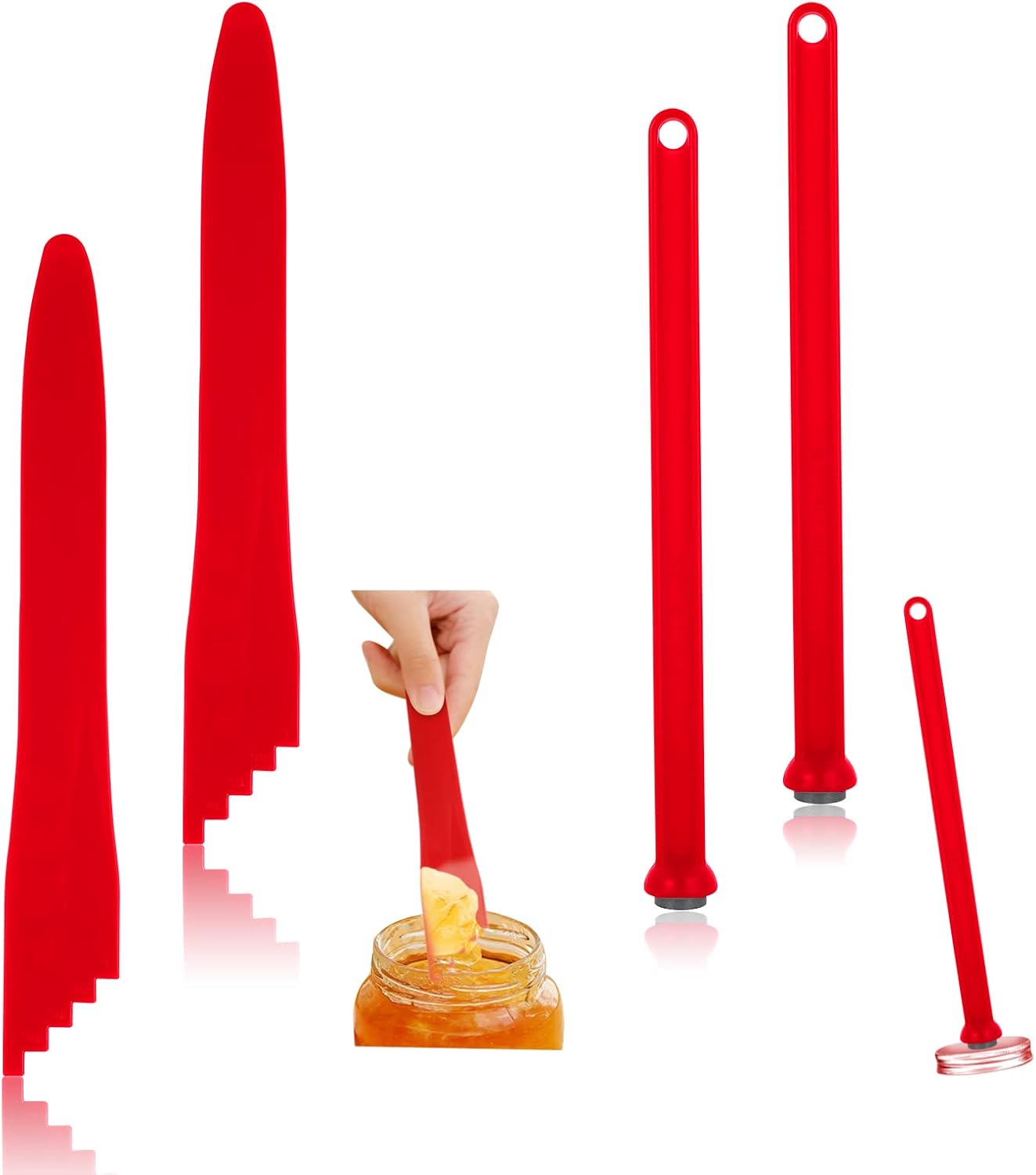 Abeillo 4 Pieces Canning Kit2 Pieces Lid Lifter Canning Lid Lifter Jar