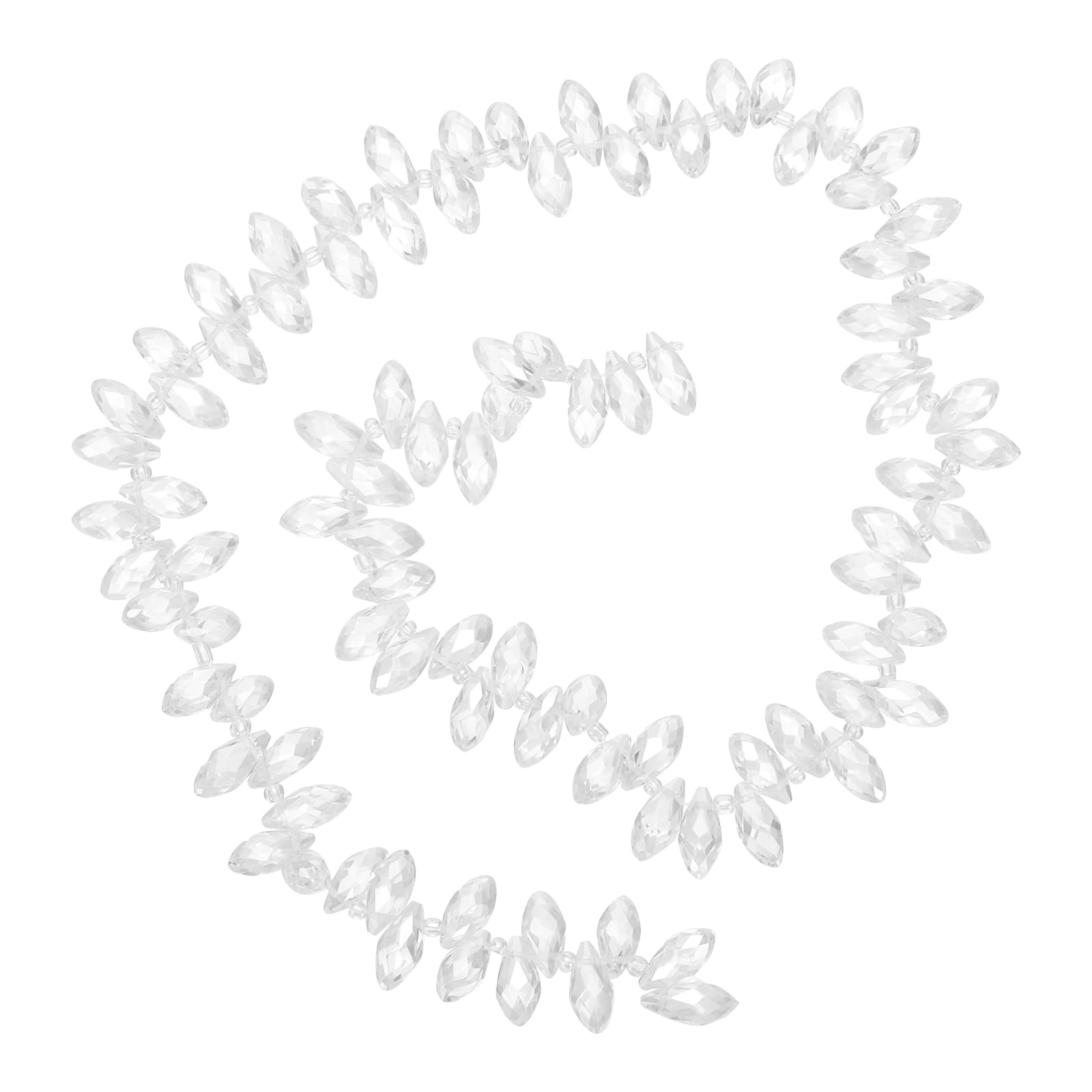 PATIKIL 2 Strands 180-190Pcs Teardrop Crystal Beads