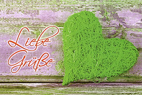 50 biglietti di auguri generici con fiori e Cuori