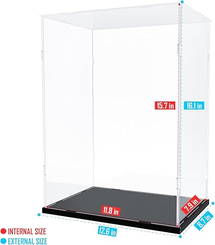 Vista 134 de Choowin Vitrina de acrílico para Lego Infinity Gauntlet 76191 para Lego Gauntlet 76223 para Lego Display Estuches de acrílico transparente grueso