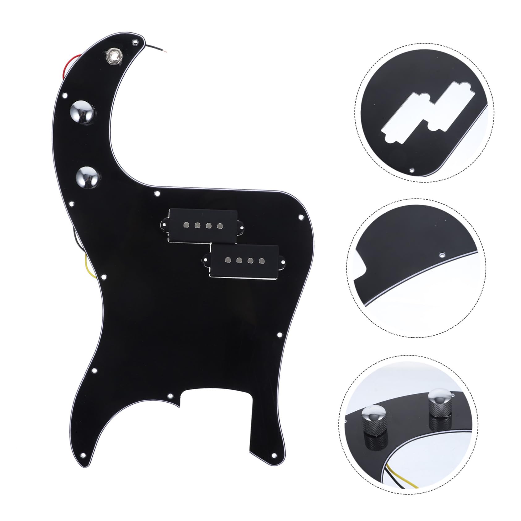 OFFSCH Pb Bass Loaded Pickguard Pickup for Guitar Ply Protection Scratch Resistant Surface Screw Accessory for Musical Instruments