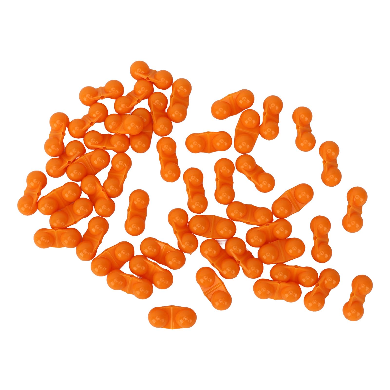 30 pcs Ezweiji Fishing Attractor Bells Beads,Built-in Double Beads Fishing Alarm signaler Fishing Accessories