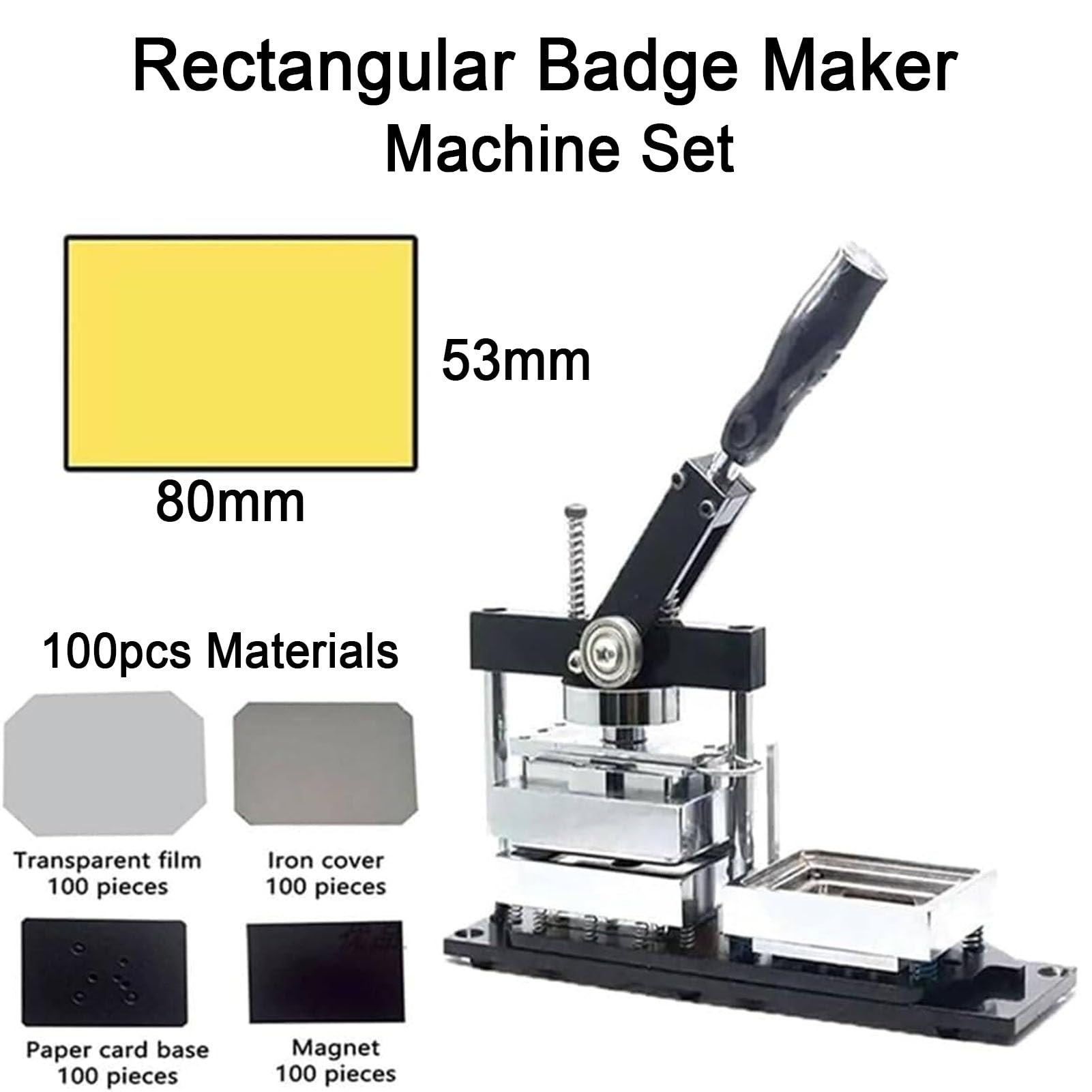 Magnet Button Maker Kit, DIY Photo Badge Button Press Machine, Pin Lodówka Magnet Badge Maker Maker Maszyna Z Obcinaczem Do Papieru I 100 Zestawów Magnetyczne Akcesoria Do Produkcji Przycisków