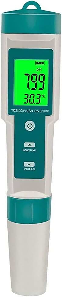 Medidor 7 Em 1 Ph Ec Tds Orp Sg Salinidade E Temperatura