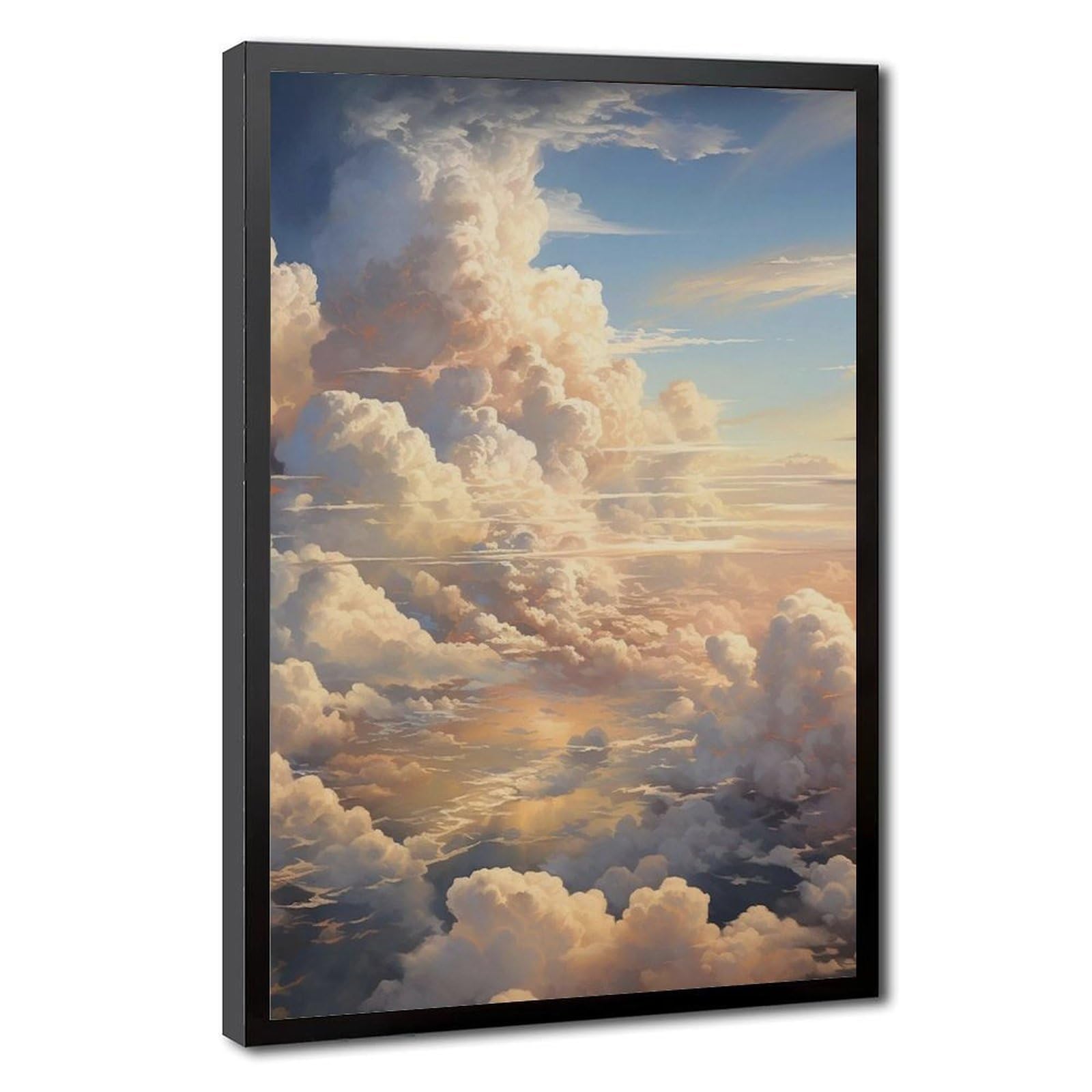 Bareronor Clouds Canvas Poster Canvas Poster Bedroom Decor Landscape Office Room Decor Gift 12" L X 18" W