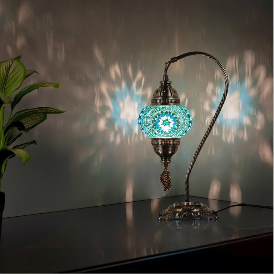 トルコ照明 卓上ライト 北欧 おしゃれ LED対応 トルコランプ ステンドグラス