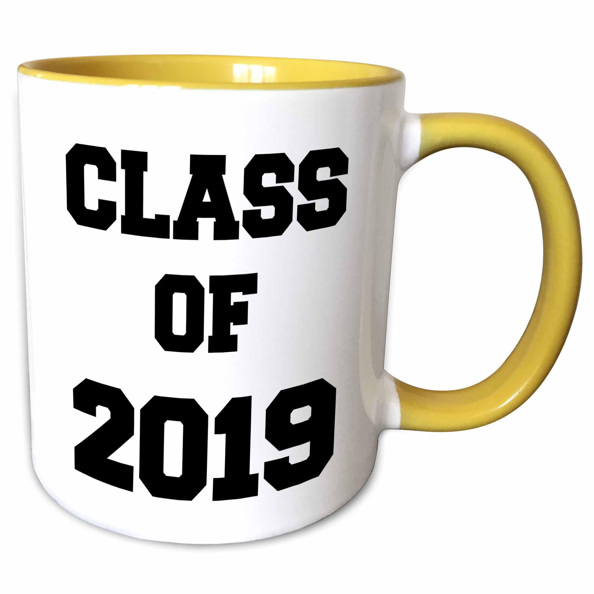 3Drose Yellow Class Of 2019 11Oz Two-Tone Mug