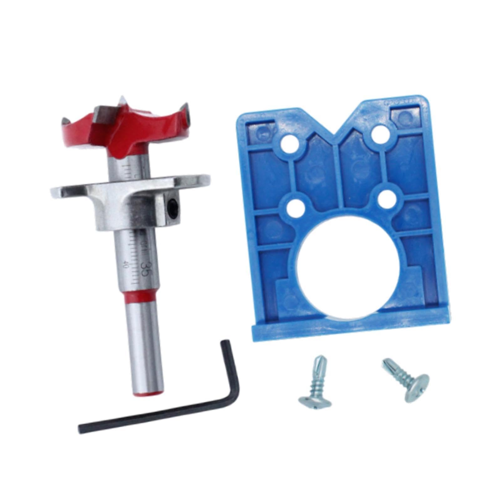 Neaxgeandx Red Hole Opening Positioning Plate Positioning Template Concealed Hinge Jig Kits