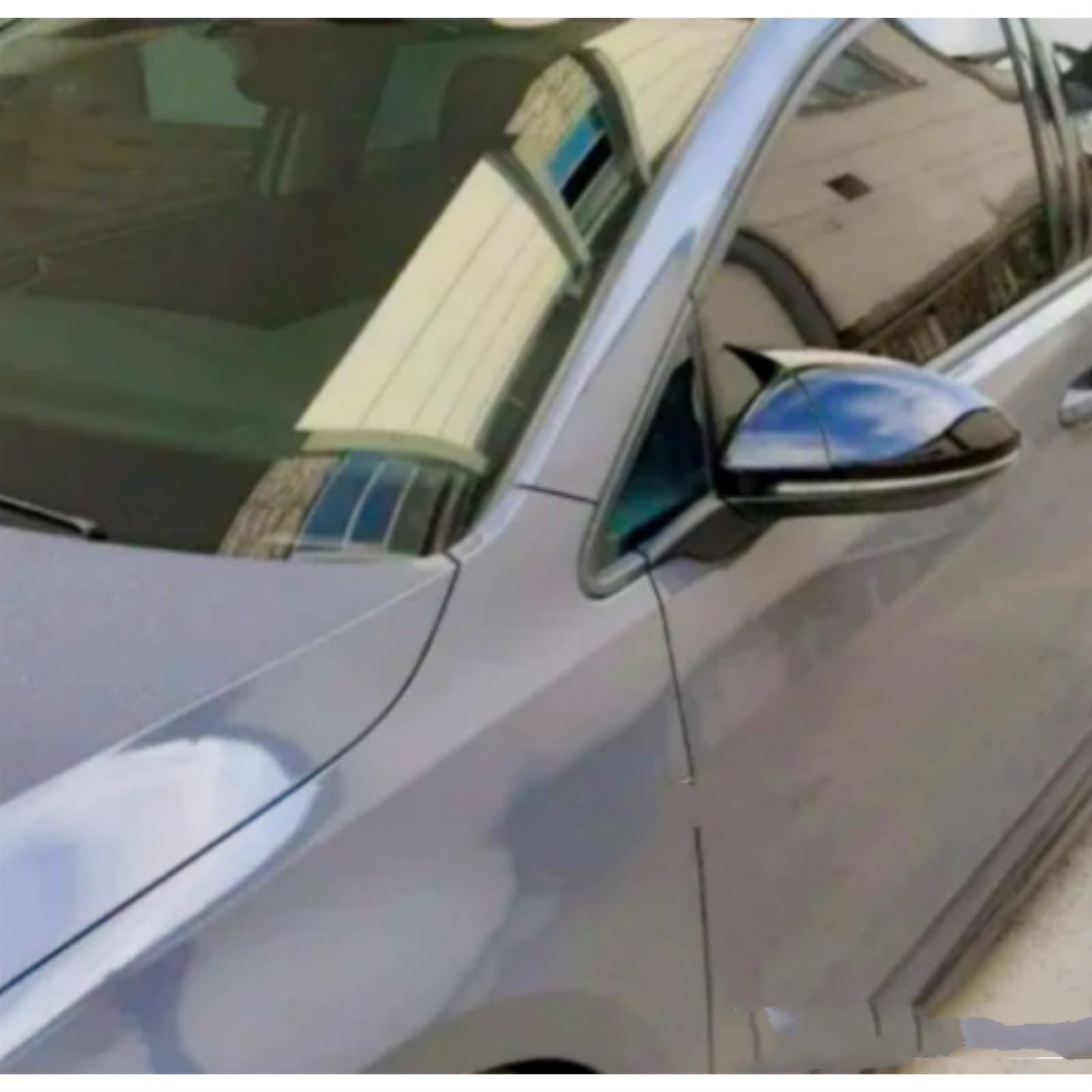 Cover Specchietto Per VW Per Golf 7 MK7 2012-2020 Alloggiamento specchietto stile pipistrello Copertura specchietto retrovisore Copertura 2 pezzi per nero lucido
