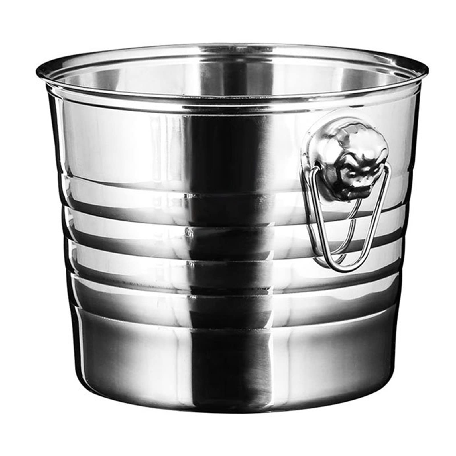 MALSSE Champagne Cooler Portable Party Club Ice Bucket Container Home Home Wine Lover Entertain with Ease Ice Buckets