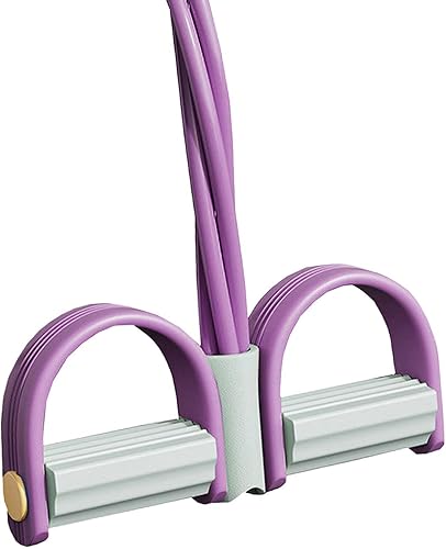Miniatura 3 de Cuerda de tensión de 4 tubos, multifunción, elástico, pedal de yoga, tirador de banda de resistencia, cuerda de tensión, equipo de fitness para