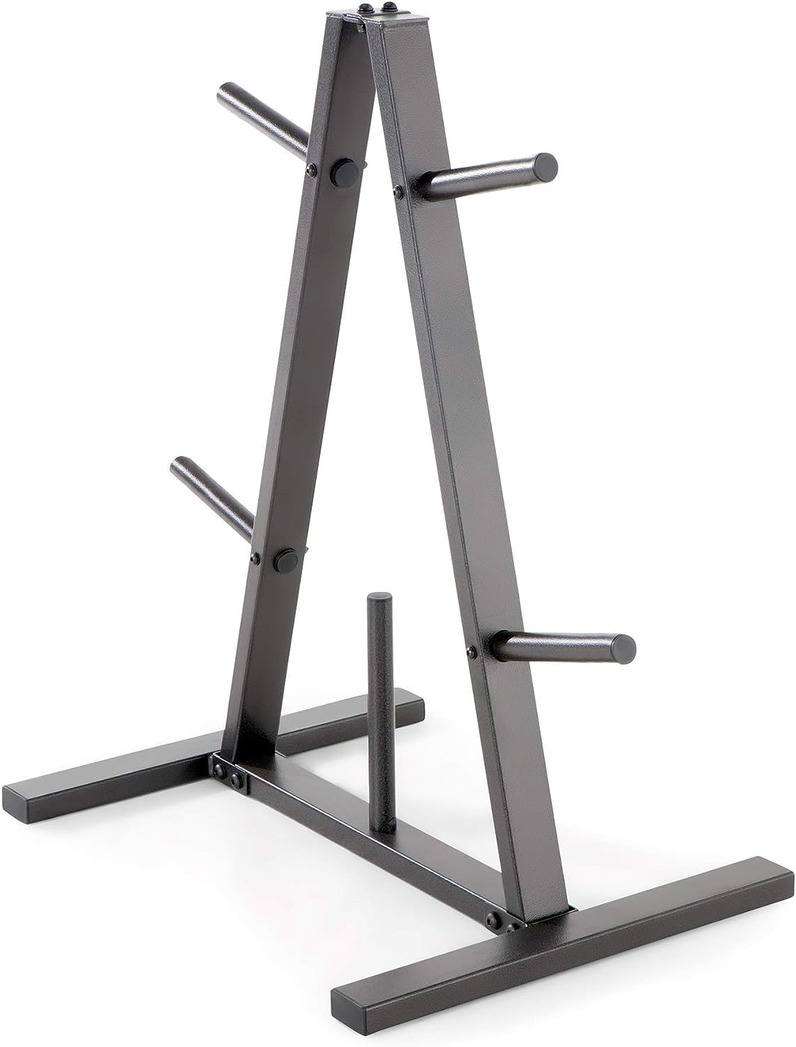 IRIS Fitness Standard Weight Plate Tree Rack – Heavy-Duty Steel Organizer for 1-Inch Plates, Space-Saving Plate Holder Stand for Home Gym-image-37