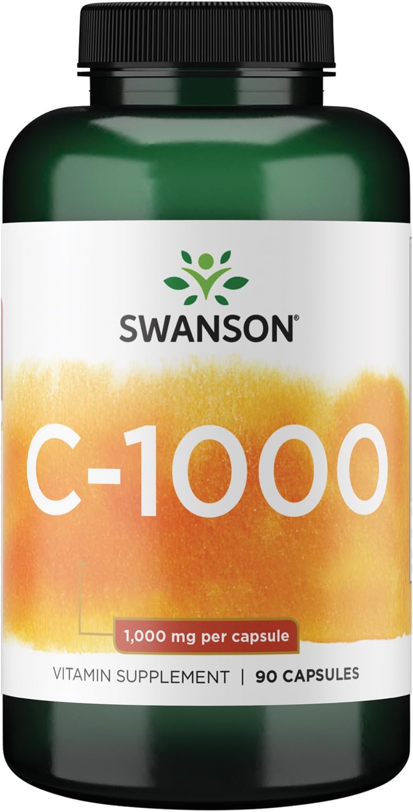 Vitamin C w/Rose HIPS - Herbal Supplement Promoting Skin Health, Heart Health & Immune System Support - Natural Formula Promoting Protection & Wellness - (90 Capsules, 1000mg Each)