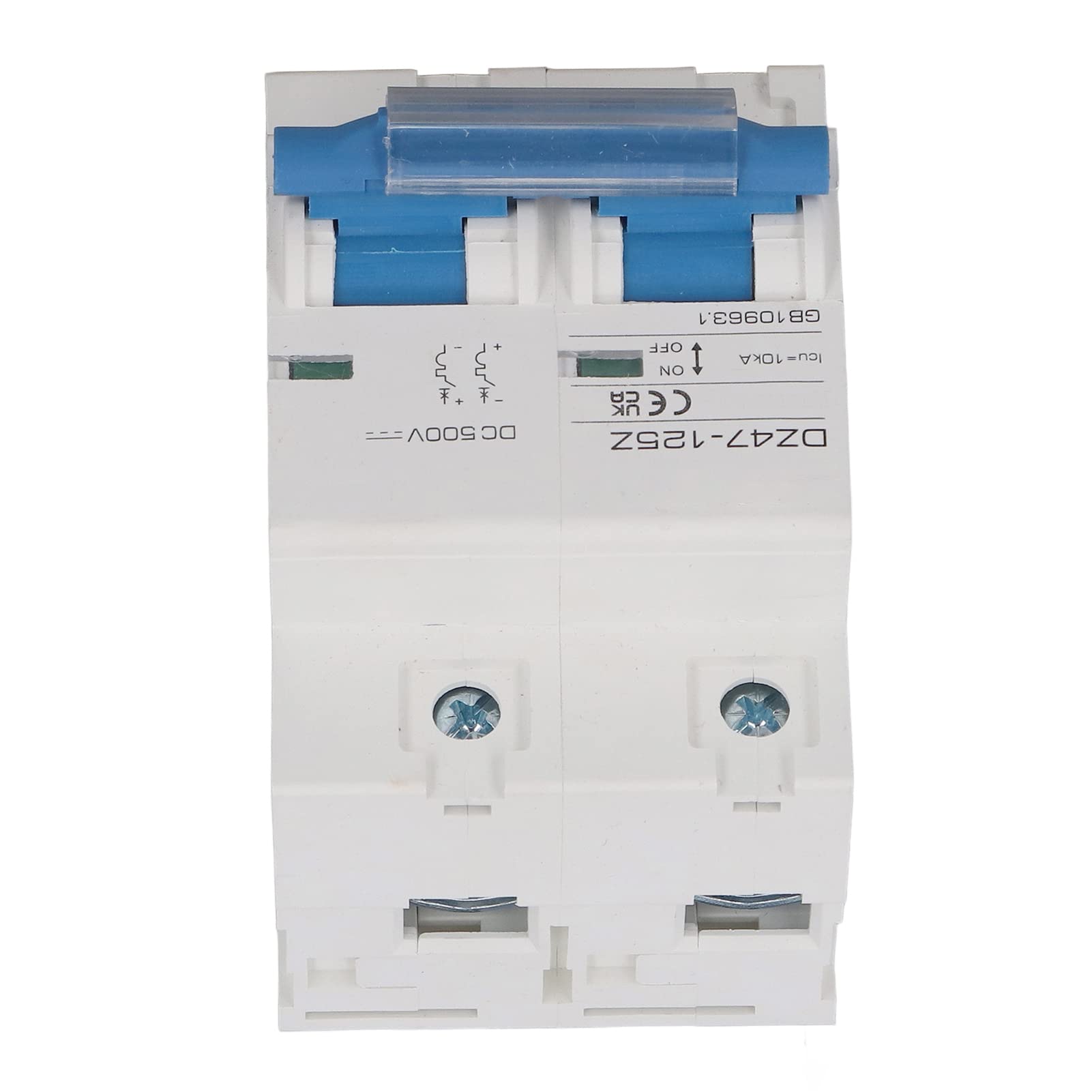 GVBAEPIEO DC Circuit Breaker, DC500V Flame Retardant Disconnect Switch Wear Resistant 10KA for Solar System(D125)