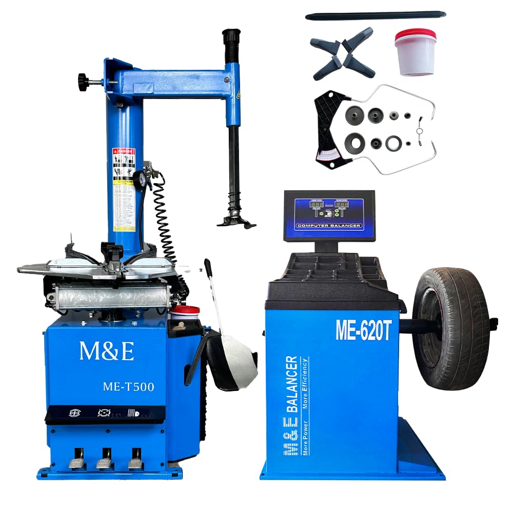 KATOOL ME 2.0 HP Tire Changer &Wheel Balancer Machine Combo Rim Clamp Combo