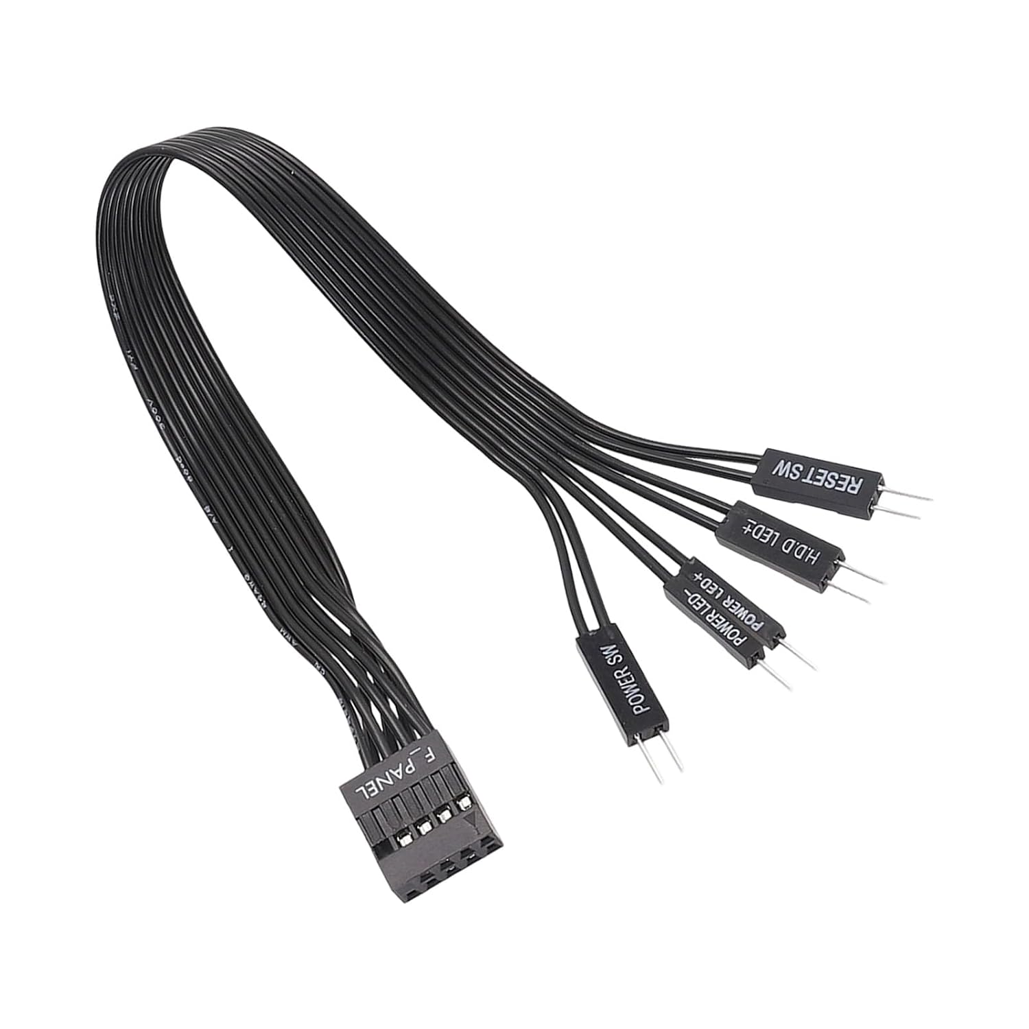 F-Panel Female to 2pin Male Extension Cable, Pc Power Reset Led Motherboard Panel Line Extension, Plug-and-Play Computer Case Replacement Accessory image 3