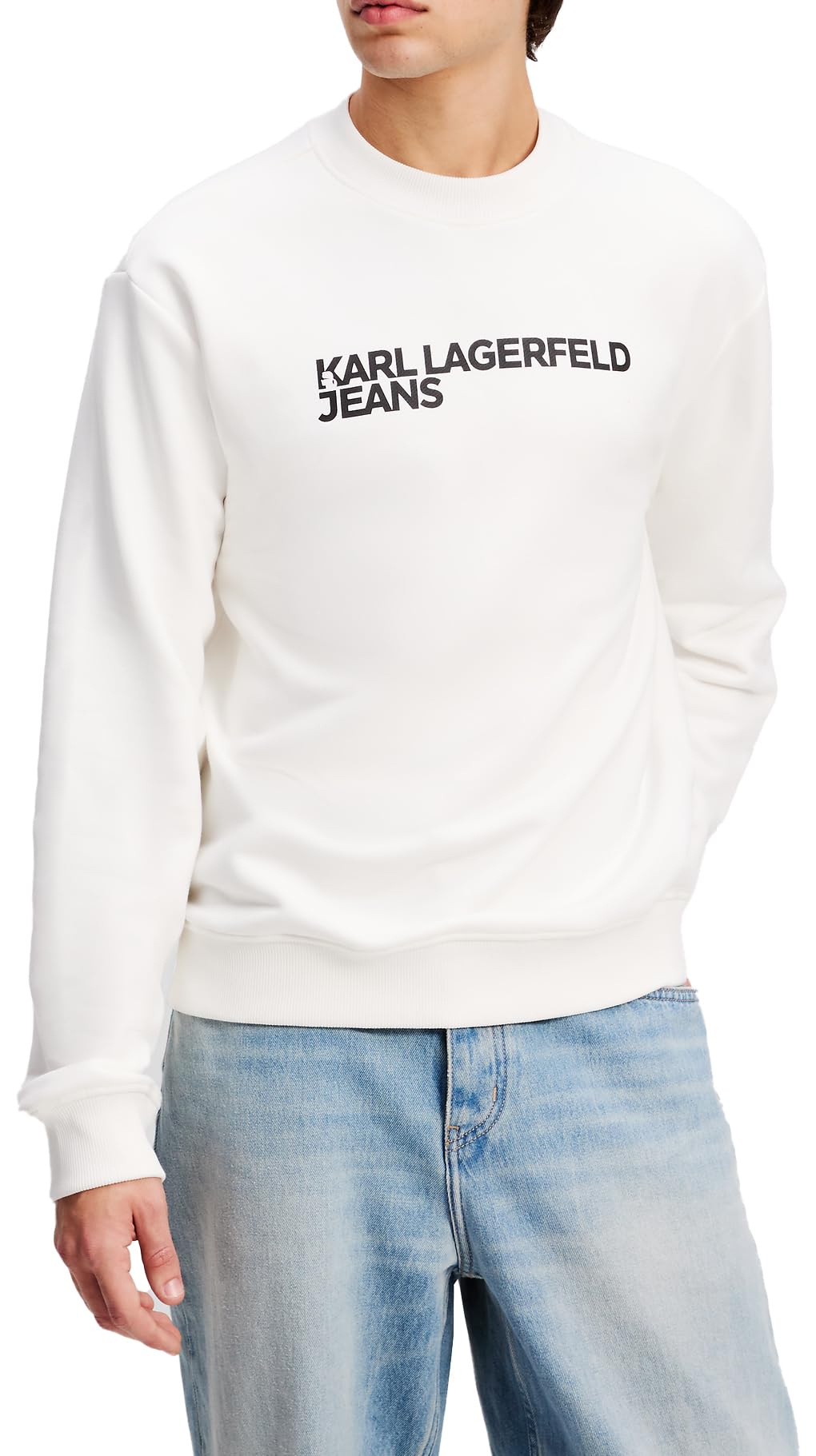 Karl Lagerfeld Jeans, Herren, Essential Logo Sweat, Normale Passform