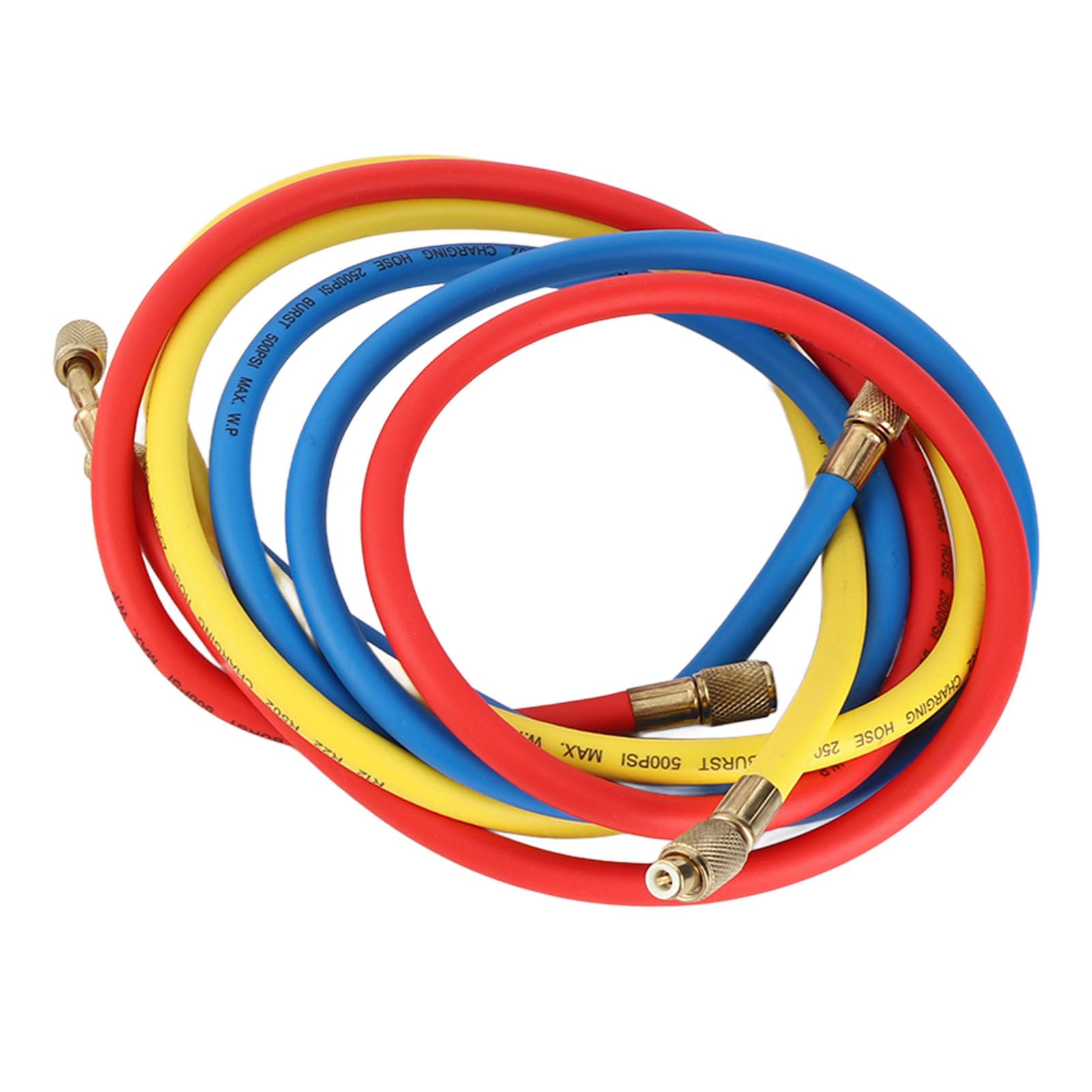 AC-Verteilermessgerät-Kit, Auto-AC-Messgerät aus Hochfestem Aluminium-PVC mit Reparaturwerkzeug für Kältemittel R134A R22 R12 R502