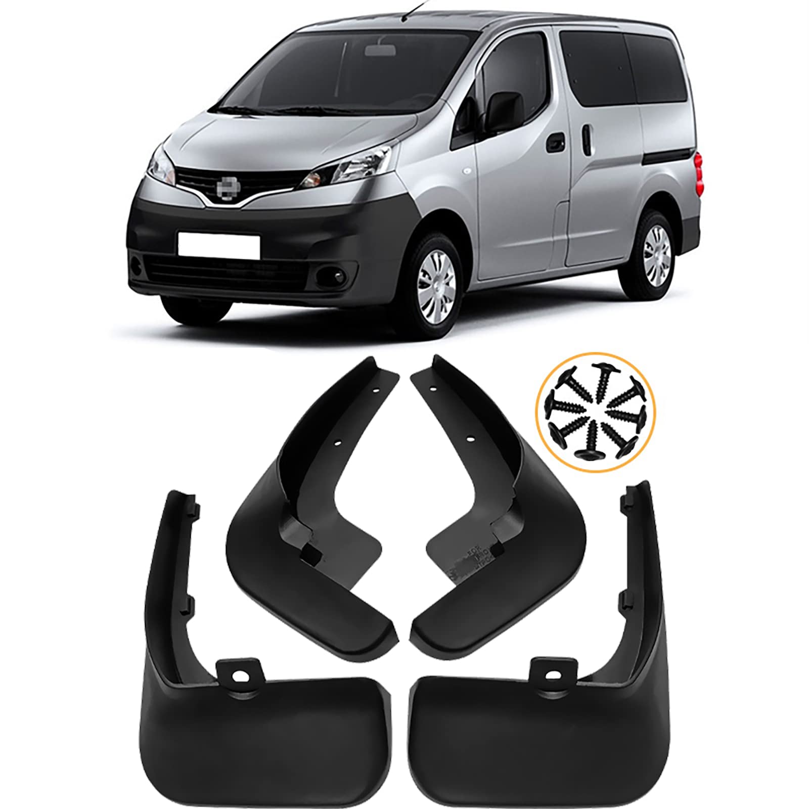 Bavettes de voiture JONASC : roulez propre en Nissan NV200 sous la pluie