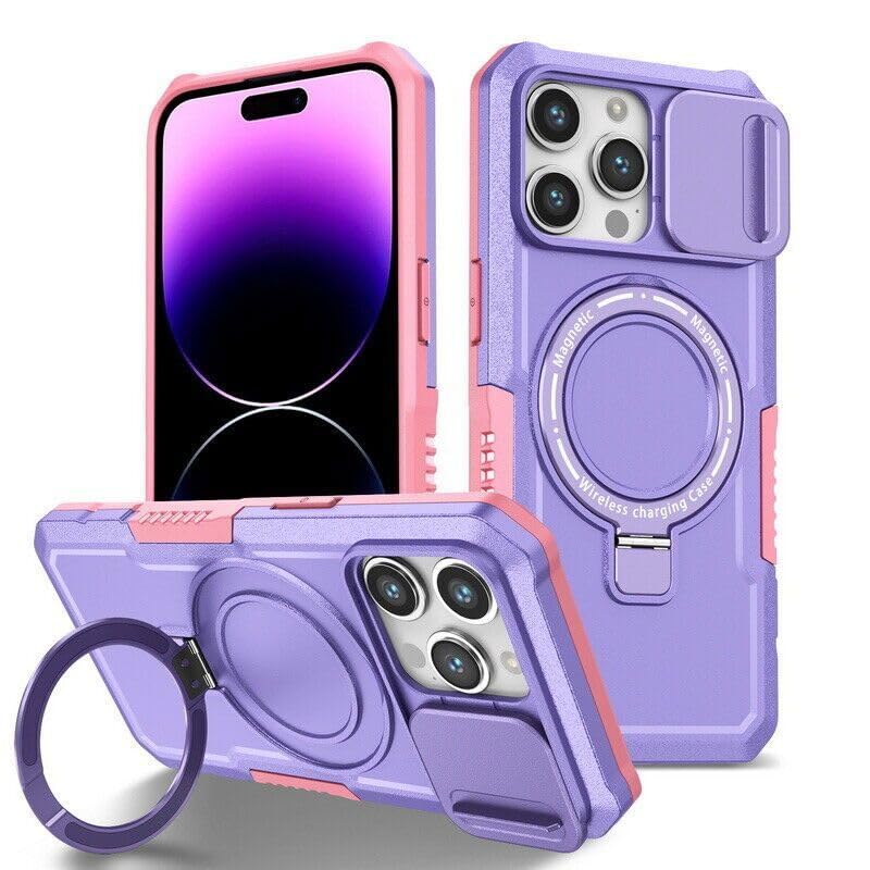 Coque rigide iPhone 16 Plus violette pour éviter les chutes et tenir votre téléphone