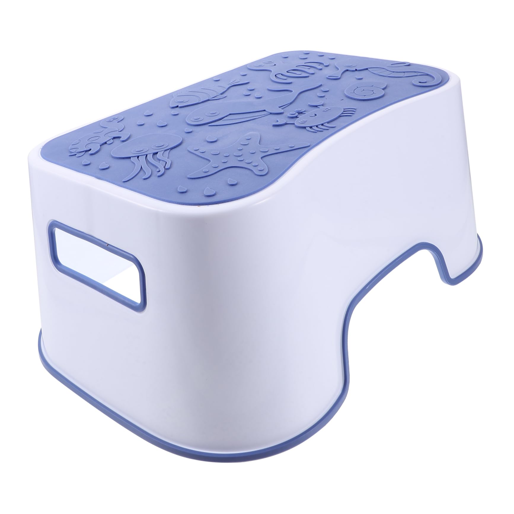 Sgabello da Wc in Plastica Pp Blu, Scalino Bagno Compatto | Toilette, Salvaspazio, Stile Chic ed Elegante, Categoria Toilet Assistance Steps
