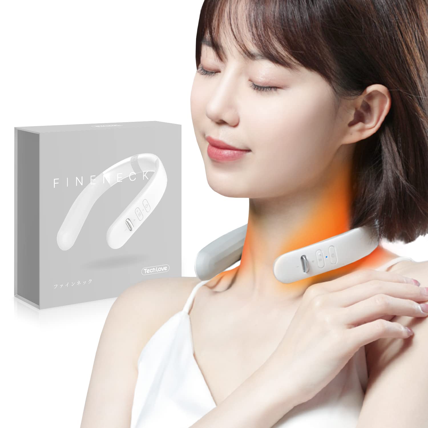 日本企業開発 Tech Love リラクゼーション ネックケア 5種モード Amazon.co.jp: 【日本企業開発】Techlove 首リラクゼーション器 一体型