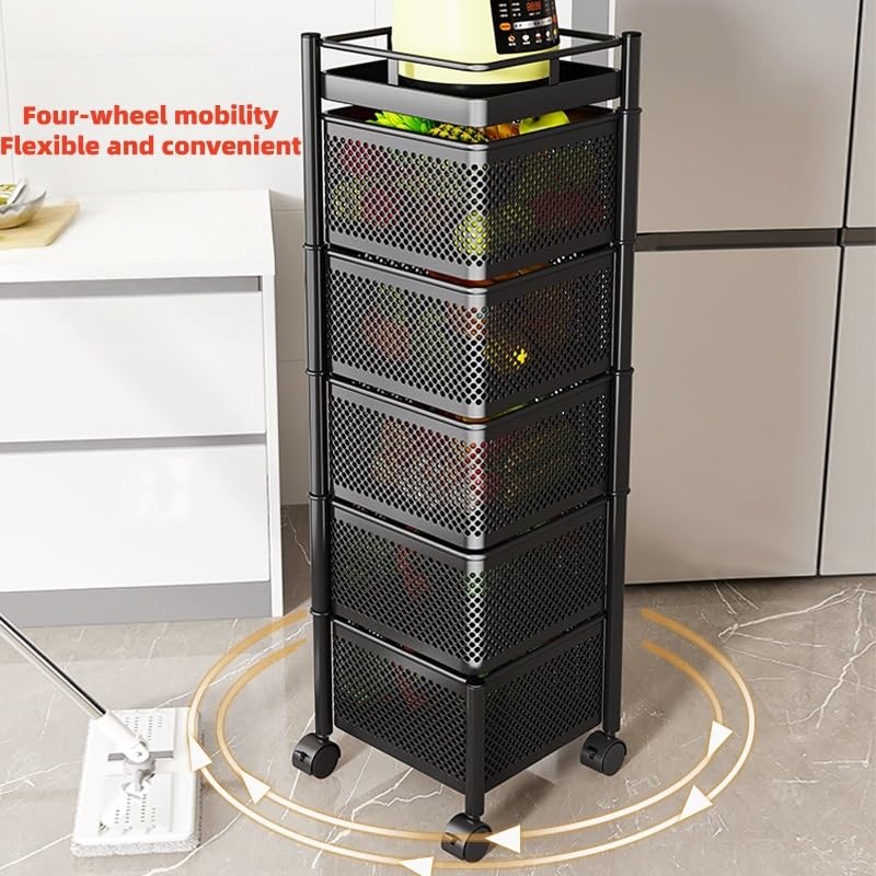 Carrito organizador de cocina con ruedas para solucionar el caos de espacio en tu hogar 7