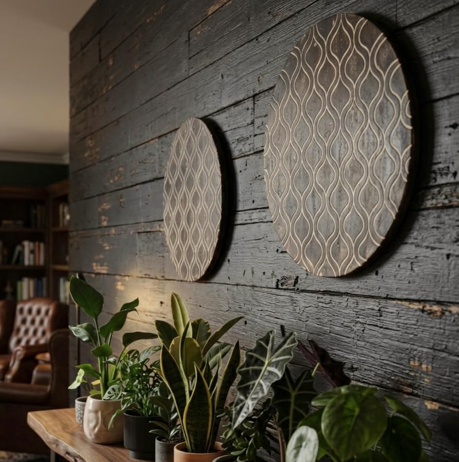 Image of DE KRAFTSMAN wall panels for living room CARVED STYLE wall decor handcarved antique wall panel (MOROCCA CARVED)