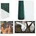 Sechskantgeflecht 25m - 50cm hoch - Gartenzaun Maschendraht - Maschenweite 25mm Drahtgitter Zaun - PVC-beschichtetes Grün Kaninchendraht Hühnerdraht Kleintier Volierendraht Tiergehege für Gartenzaun