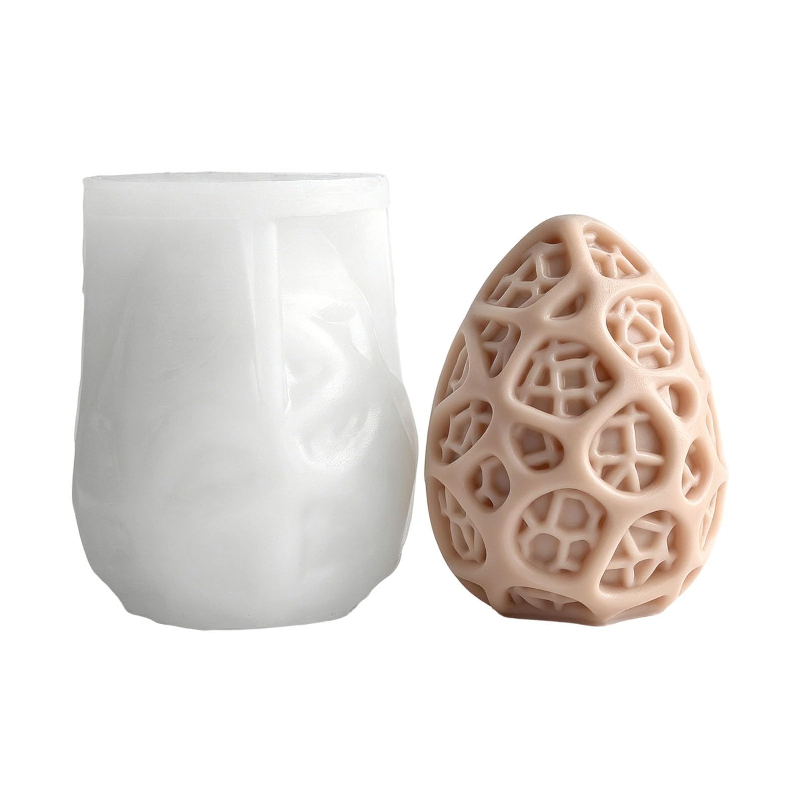 MIDOKSTUA Hollow Geometric Texture Silicone Molds Food Grade Silicone for Soap Gypsum Ornament Epoxy Resin Craft Food Grade Elastomer Cast