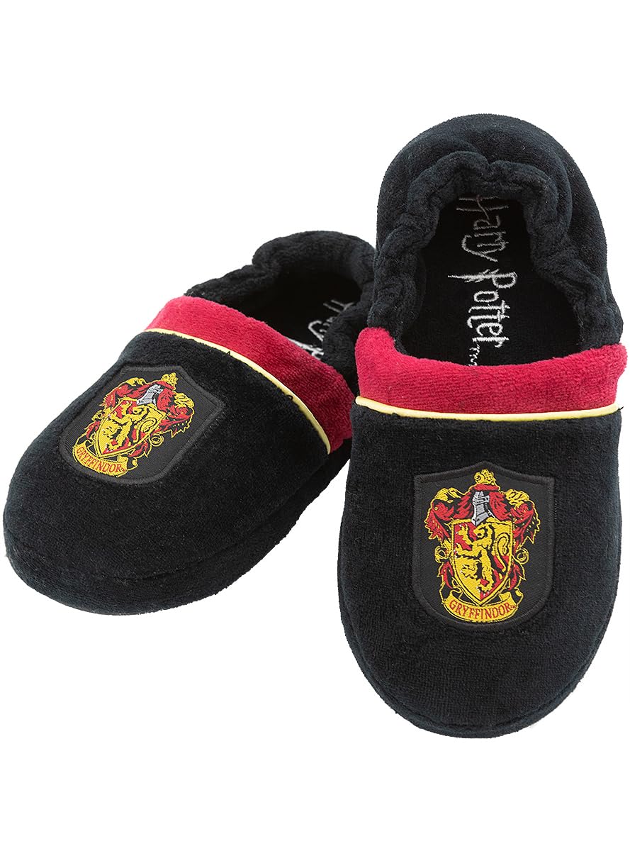 Funidelia Chaussons Gryffondor - Harry Potter pour fille et garçon, Licence Officielle, Taille 34-36, Poudlard, Magiciens. Produits dérivés à offrir à Noël et pour les anniversaires