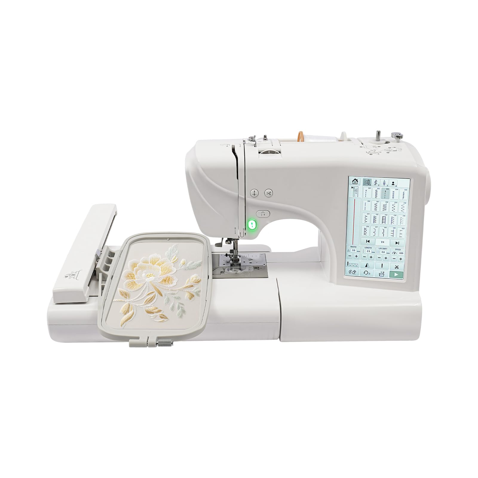 Computergesteuerte Stickmaschine 45W mit 7 Zoll LCD und 162 Stichmustern