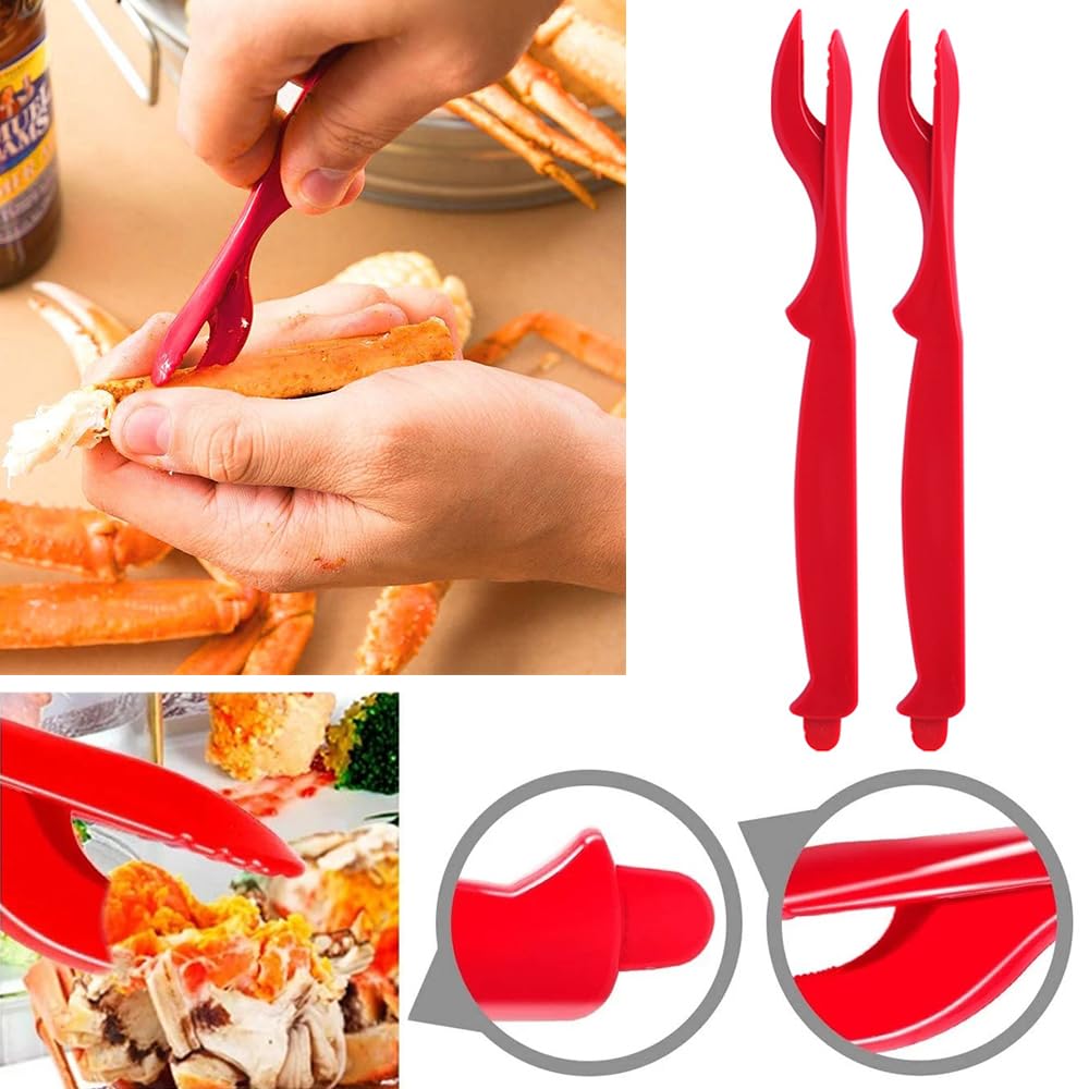 25 piezas de herramientas de mariscos para cangrejo, langosta, gambas, cuchillo para desgranar mariscos.