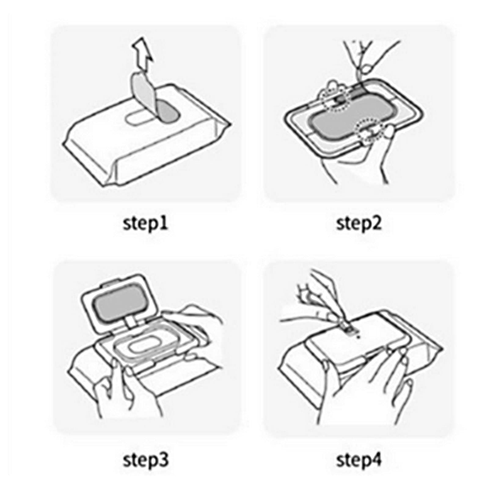 ANGGREK Baby Wipe Warmer, Baby Wet Wipes Dispenser Case Travel Holder Refillable Constant Temperature Ultra Thin USB Heating Wipe Case Diaper Wipe Heater for Vehicle and Home Use