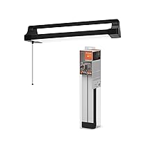 LEDVANCE a LED Office Line doppia ruotabile, nera, 24W, 2700lm, colore della luce bianco freddo che migliora la concentrazione, corpo della ruotabile, lunga durata, IP20, 4000K