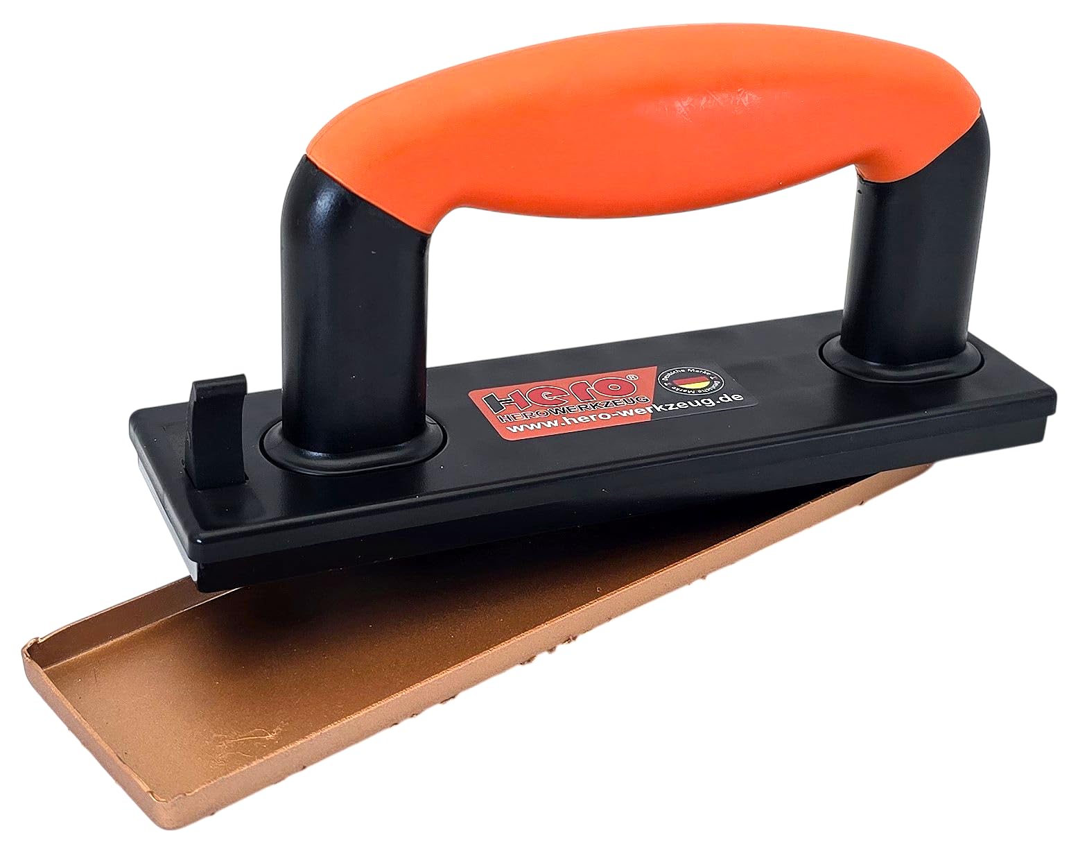 HERO Hartmetall Handschleifer Set 5-tlg. K24/K36/K60 – Wolframcarbid Schleifbrett für Holz, Estrich, Fliesenkleber & Spachtelmasse – Schleifklotz mit Magnet-Wechselsystem für Renovierung & Sanierung | Bis zu 1500× längere Standzeit dank Wolframcarbid-Besc