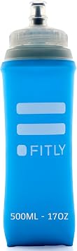 FITLY Soft Flask Running Water Bottle - Collapsible Hydration Flask