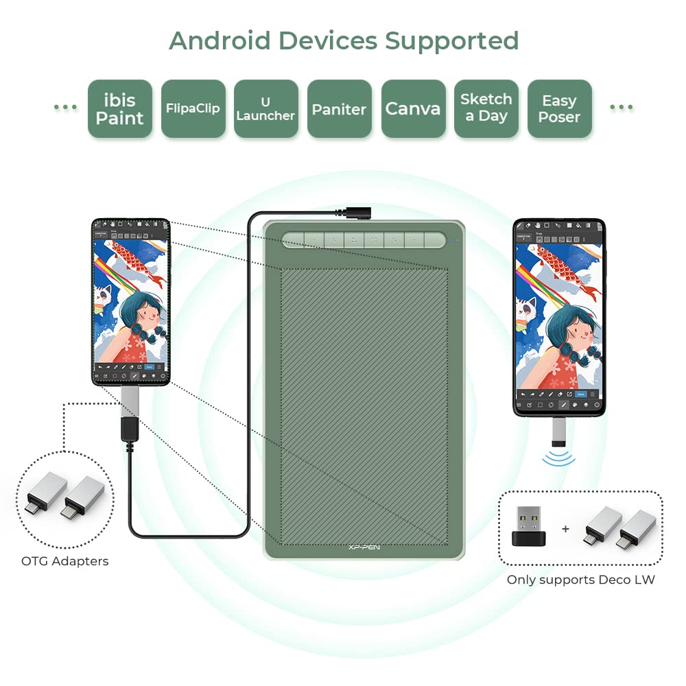 Buy XPPEN Deco LW Graphics Drawing Tablet Digital Pen Bluetooth
