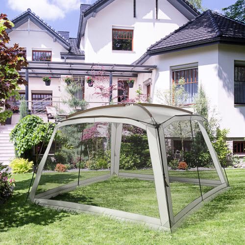Carpa de camping instantánea para 4 personas miniatura 5