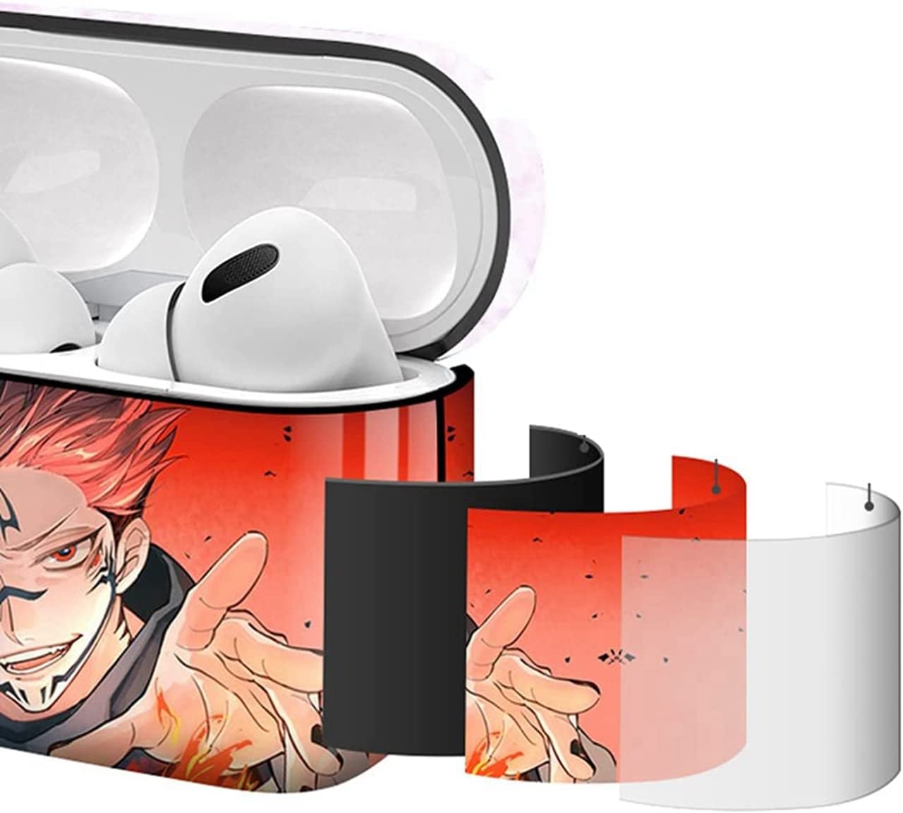 Amazon.co.jp: JIHUO 呪術廻戦 イヤホンケース 五条悟 AirPods Pro