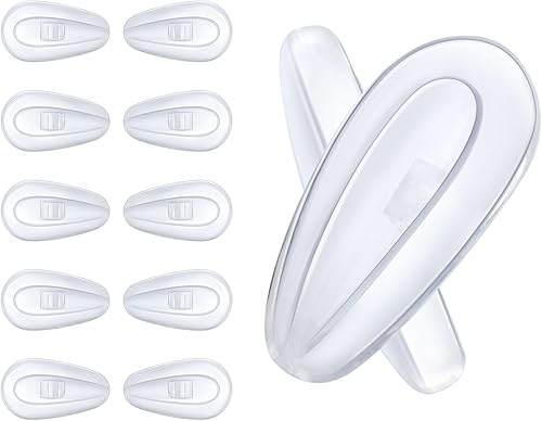 Miniatura 2 de OOWLIT 5 pares de almohadillas transparentes para la nariz compatibles con Oakley Tincup OX3184Conductor 6 OO4106Conductor 8 OO4107Savitar OO6047