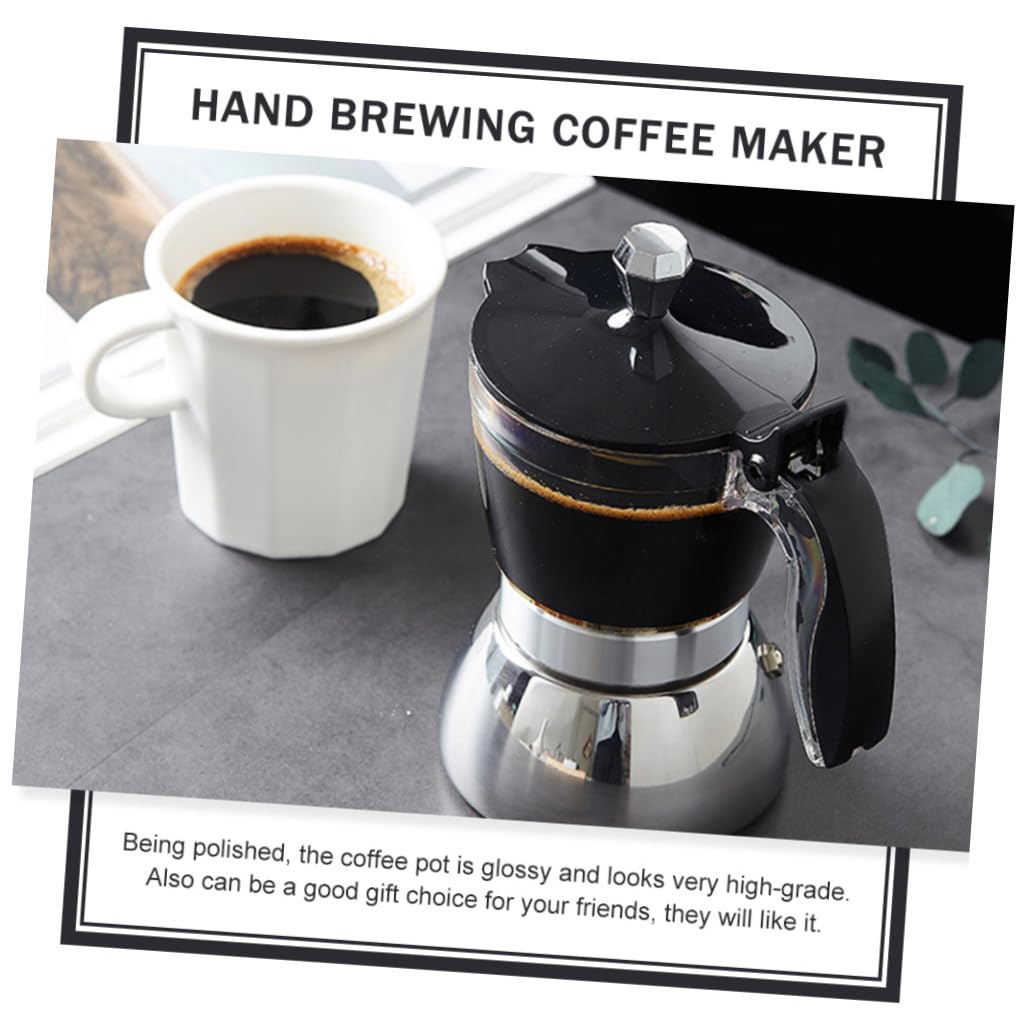 ULTECHNOVO Cafetera De Acero Inoxidable Cafetera Para Preparación Manual Para Uso Casa Para Café