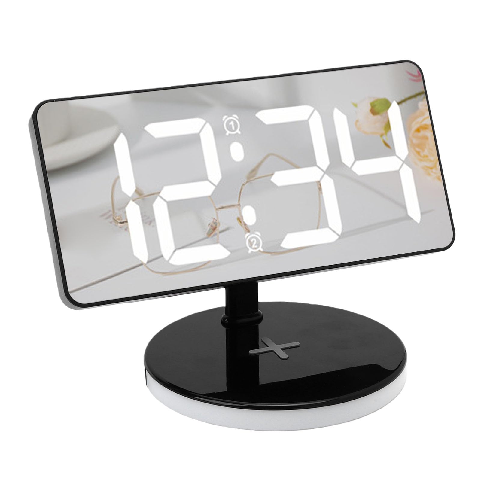 Focket Reloj Despertador Digital para Dormitorio, Pantalla LED de 7,3
