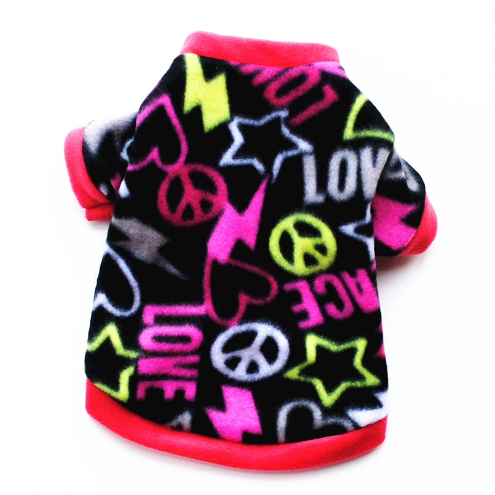 Manteau polaire chaud pour chien motif crâne taille L style motard