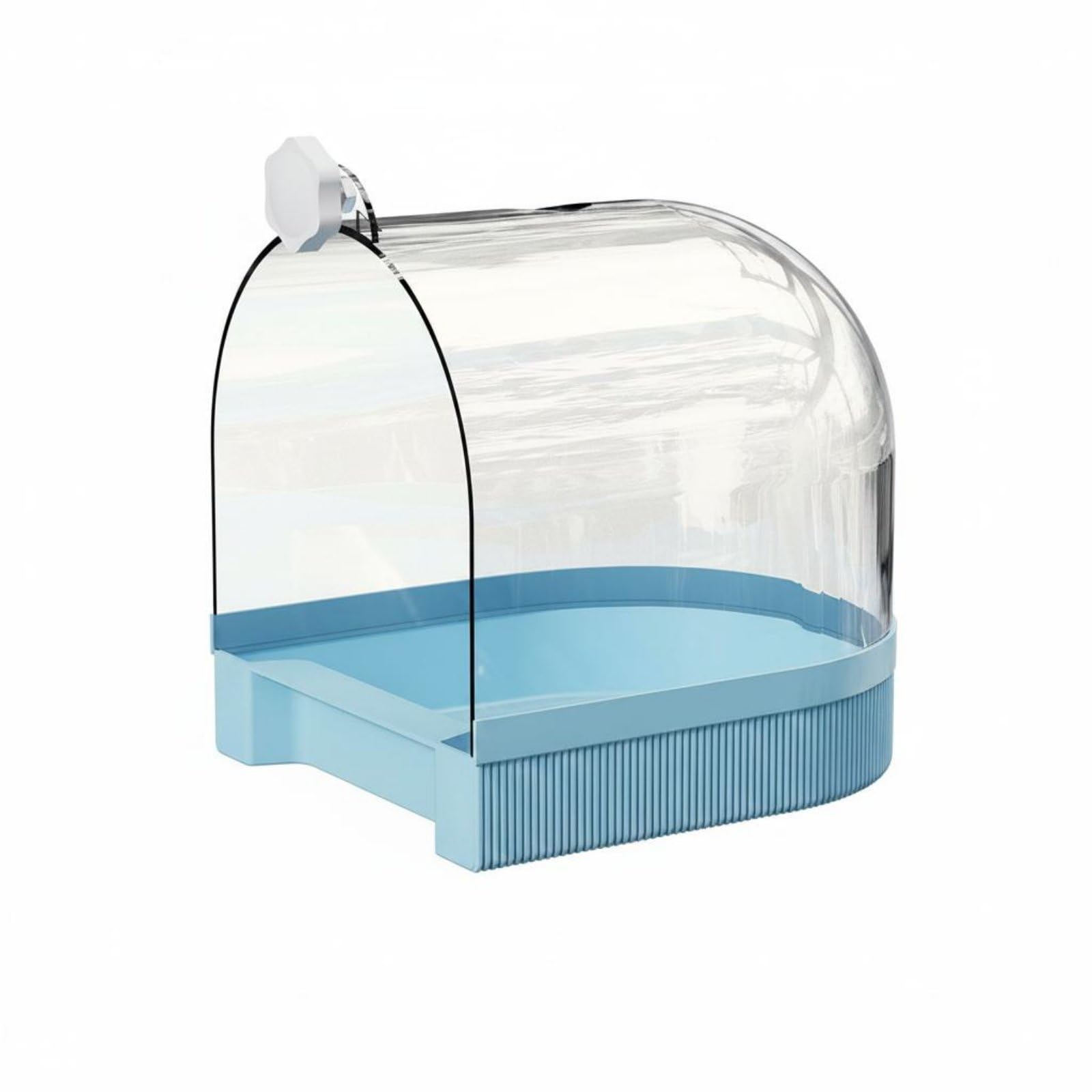 External Bird Bath Large Size Bird Bathing Tub Easy to Pet Hygiene Supply for Parrots, Small Birds, L Parrot Bath - Blue-image-42