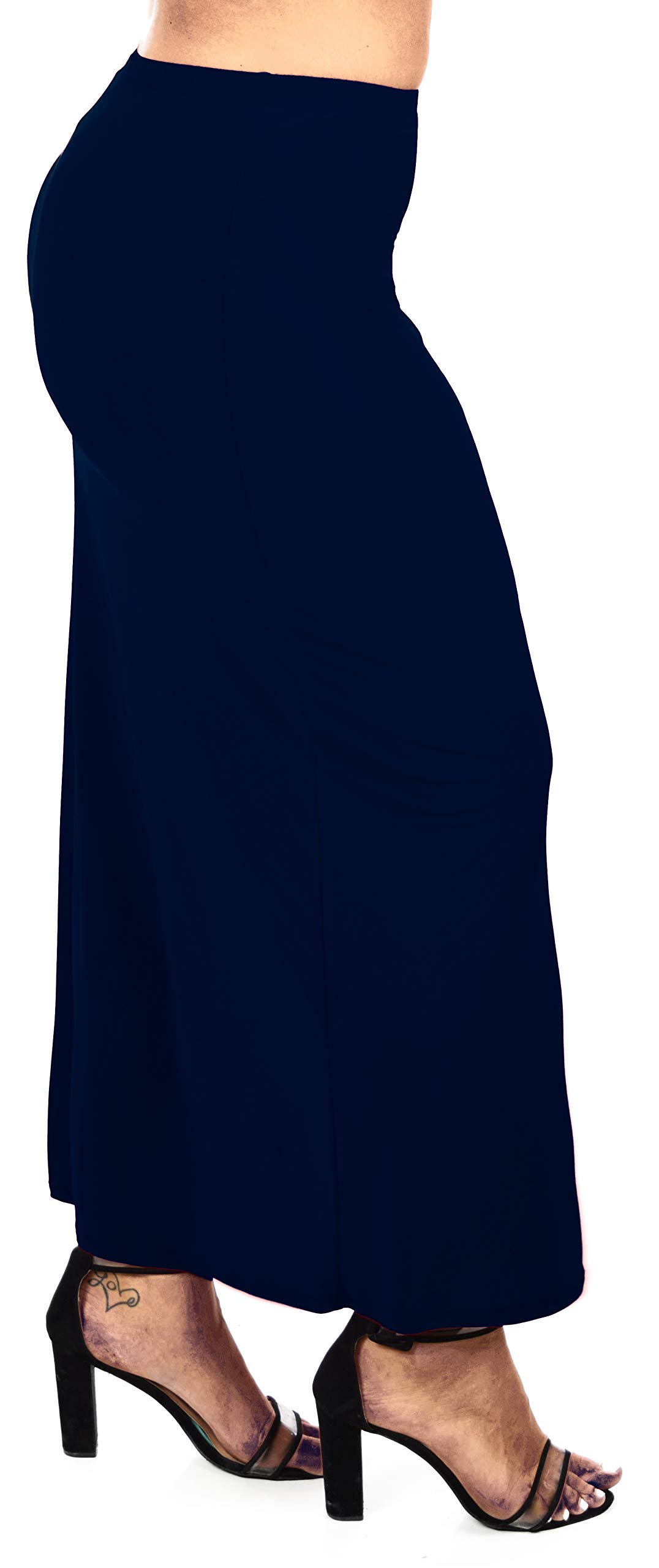 Dare2BStylish Womens Stretchy Office Maxi Pencil Skirt Reg Plus Sizes Made in US