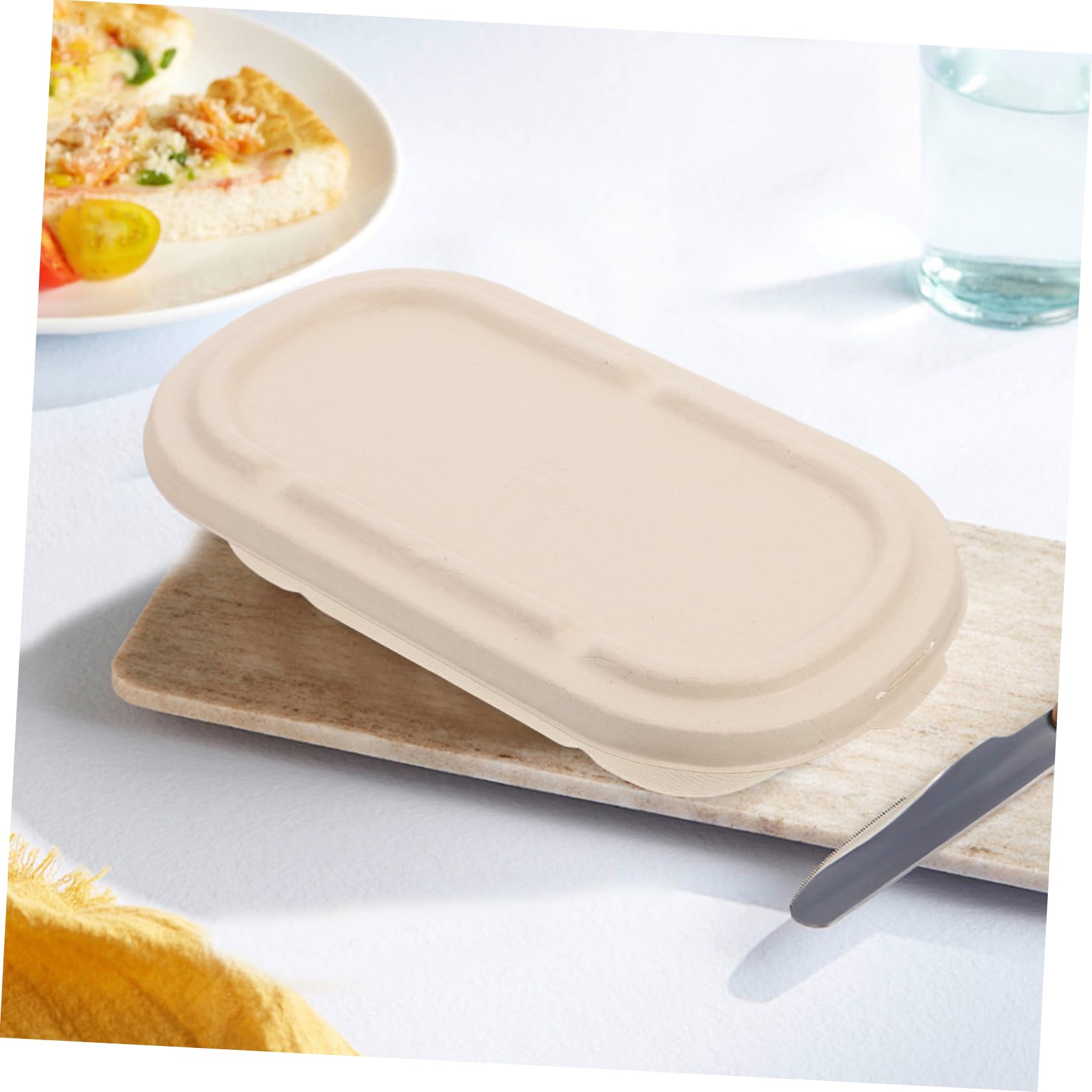 MAGICLULU 25 Set Contenitori da Asporto Carta Pulp Prep Scatole Monoporzioni per Insalate e Sushi